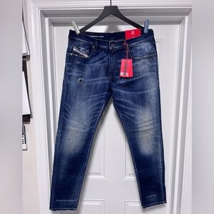 New with Tags Diesel D-Strukt Slim Rehabdenim Distressed Jeans 36x32